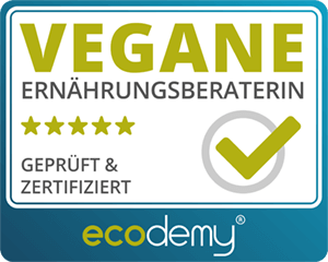 ecodemy Siegel – Zertifizierte vegane Ernährungsberaterin